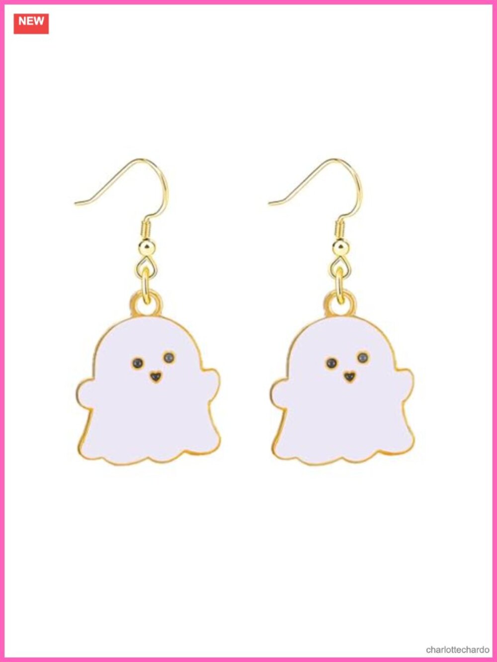 Ghost Earrings Women Cute Funny Kawaii Drop Dangle Zinc Jewelry